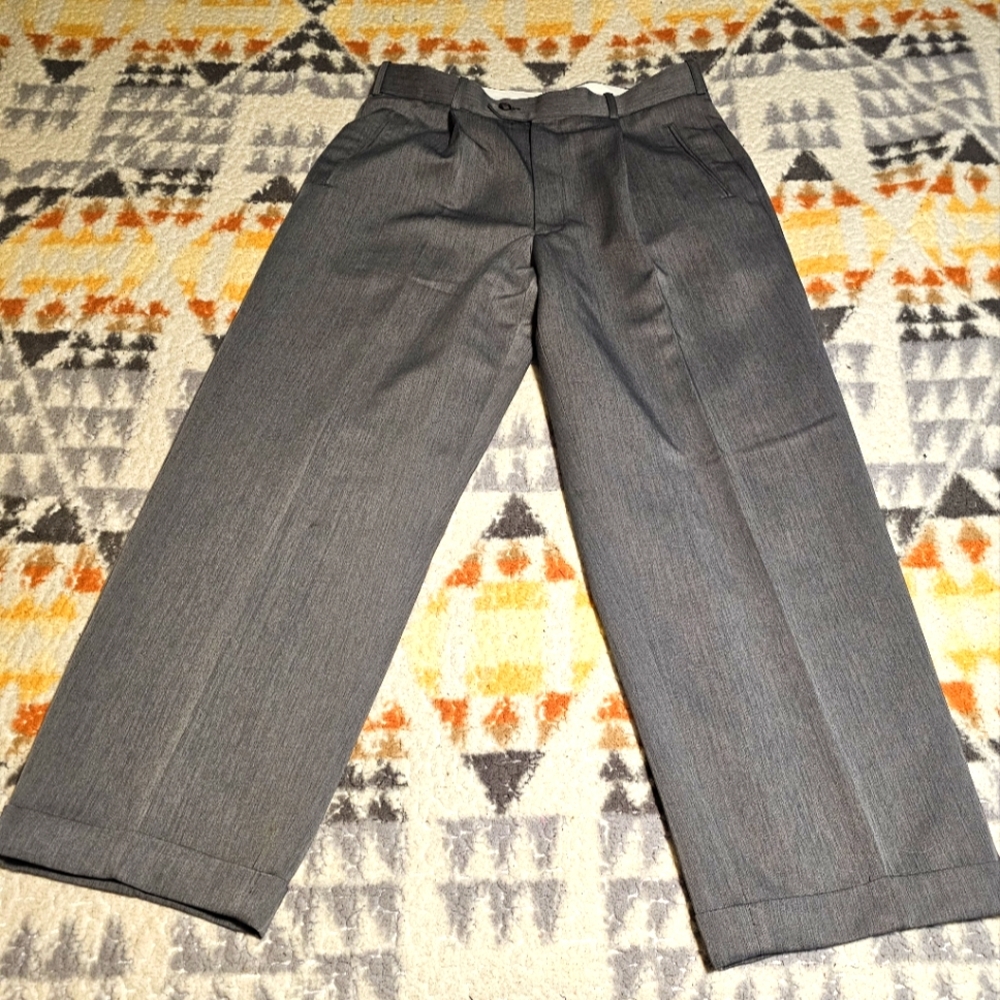 Successo Uomo by Phita Grey Linen Executive Cuff Pants. F19